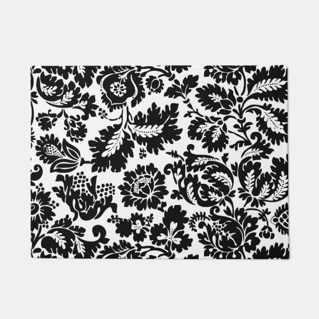 William Morris Venetian Damask Brocade Doormat (Front)