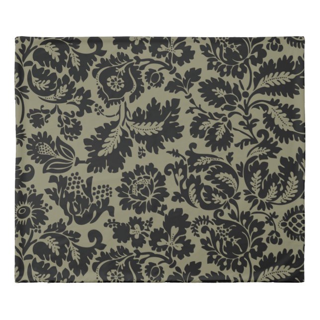 William Morris Venetian Damask Brocade Duvet Cover (Back)