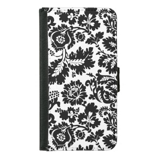 William Morris Venetian Damask Brocade Wallet Phone Case For Samsung Galaxy S5