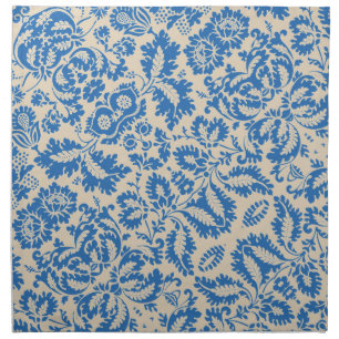 William Morris Venetian Flower Damask Brocade Cloth Napkin