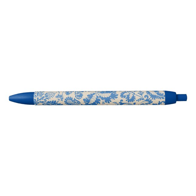 William Morris Venetian Flower Damask Brocade Pen (Front)
