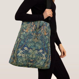 William* Morris Victorian Antique Green Forest Crossbody Bag
