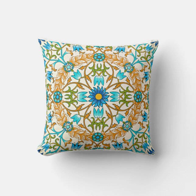 William Morris - Vine, famous pattern,  Throw Pillow (Front)