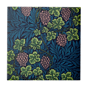 William Morris Vine Floral Ceramic Art Tile