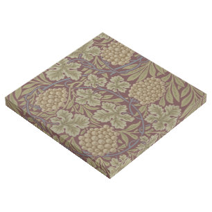 William Morris Vine Grape Red Green Art