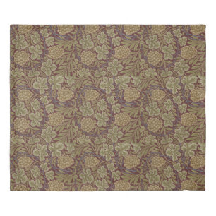 William Morris Vine Grape Red Green Art Duvet Cover
