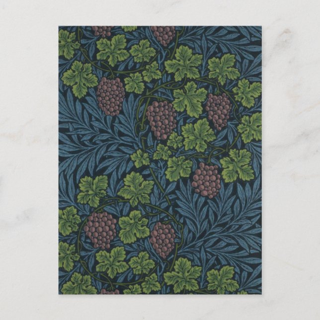 William Morris Vine Wallpaper Design Postcard (Front)