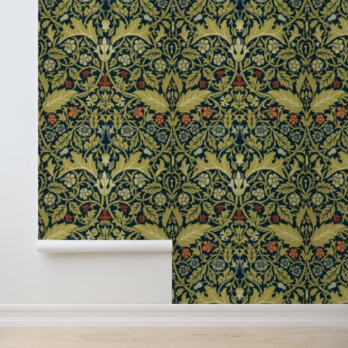 William Morris Vintage Acanthus Floral Pattern Wallpaper