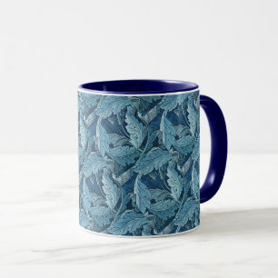 William Morris Vintage Acanthus Foliage Blue Mug