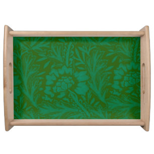 William Morris Vintage, Anemone in Emerald Green Serving Tray