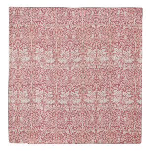 William Morris Vintage Animals Birds Rabbits Pink Duvet Cover