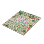William Morris Vintage Artichoke Floral Pattern Ceramic Tile<br><div class="desc">William Morris Vintage Artichoke Floral Pattern features William Morris John Henry Dearle Morris Co Floral designs Arts and Crafts wallpaper Artichokes.Perfect for home decor or as gift.Kindly visit my store " https://www.zazzle.com/store/loveyouart" ( copy & paste the link) for other or similar designs .</div>