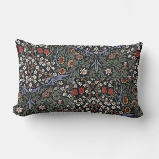 William Morris Vintage Blackthorn Floral Pattern Lumbar Pillow