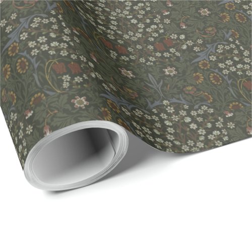 William Morris Vintage Blackthorn Floral Pattern Wrapping Paper