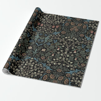 William Morris Vintage Blackthorn Pattern Wrapping Paper