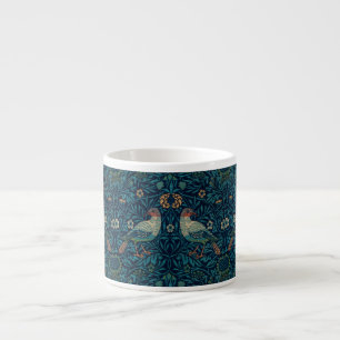 William Morris Vintage Blue Birds Pattern  Espresso Cup