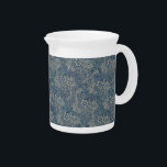 William Morris Vintage Blue Floral Pattern Beverage Pitcher<br><div class="desc">The image decorating this product is a floral pattern dating back to 1875 - The design was created by well-known British textile designer and manufacturer William Morris who lived from 1834 to 1896.</div>