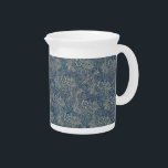 William Morris Vintage Blue Floral Pattern Beverage Pitcher<br><div class="desc">The image decorating this product is a floral pattern dating back to 1875 - The design was created by well-known British textile designer and manufacturer William Morris who lived from 1834 to 1896.</div>