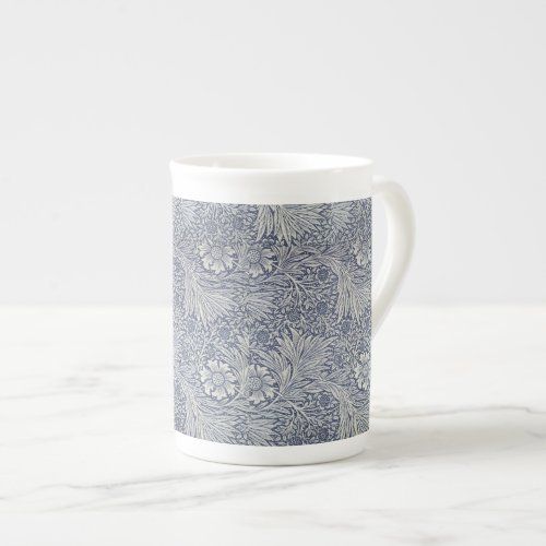 William Morris Vintage Blue Floral Pattern Bone China Mug