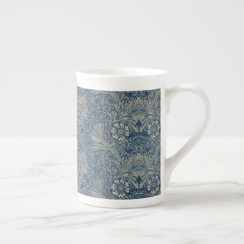 William Morris Vintage Blue Floral Pattern Bone China Mug