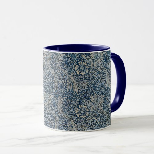 William Morris Vintage Blue Floral Pattern Mug