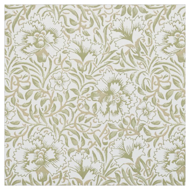William Morris Vintage Carnation Pattern Fabric (Swatch)