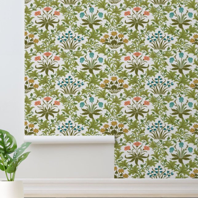 William Morris Vintage Celandine Pattern Wallpaper (Creator Uploaded)