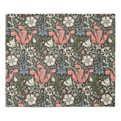 William Morris Vintage Compton Floral Pattern Duvet Cover