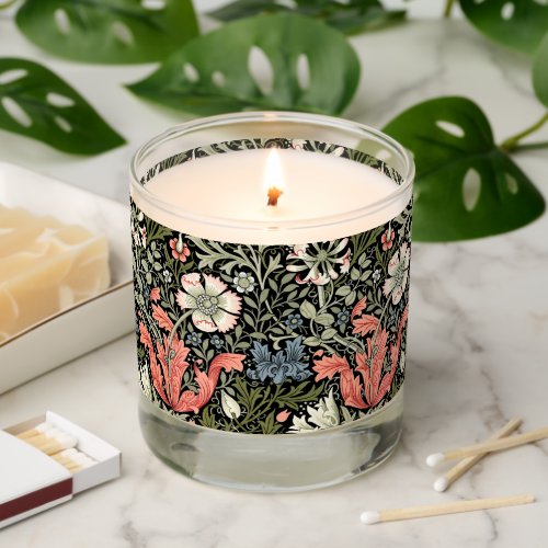 William Morris Vintage Compton Floral Pattern Scented Candle
