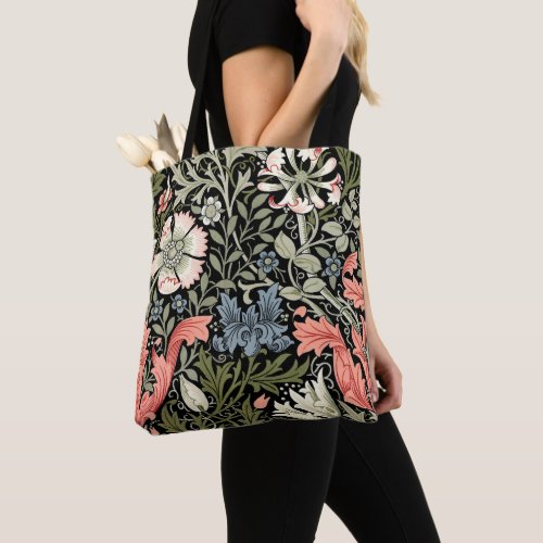 William Morris Vintage Compton Floral Pattern Tote Bag