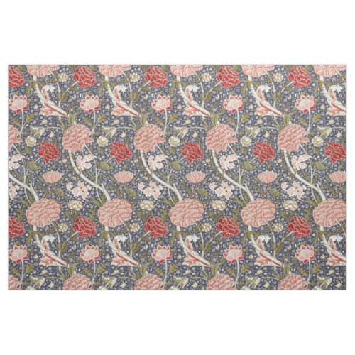 William Morris Vintage Cray Floral Pattern Fabric