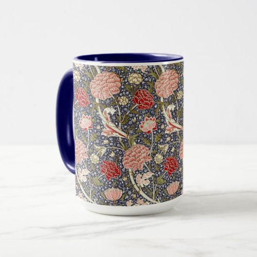 William Morris Vintage Cray Floral Pattern Mug