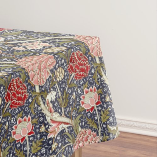 William Morris Vintage Cray Floral Pattern Tablecloth