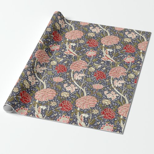 William Morris Vintage Cray Floral Pattern Wrapping Paper