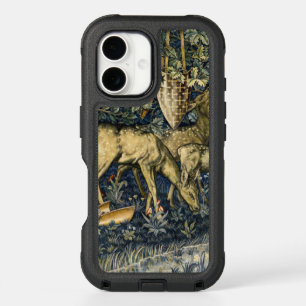William Morris Vintage Deer & Shields Tapestry Art iPhone 16 Case