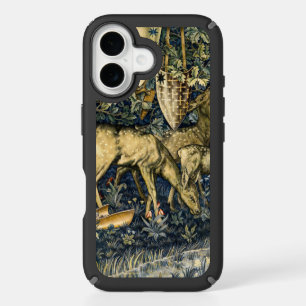 William Morris Vintage Deer & Shields Tapestry Art iPhone 16 Case