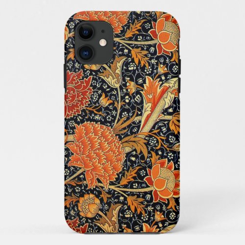 William Morris vintage design Cray iPhone 11 Case