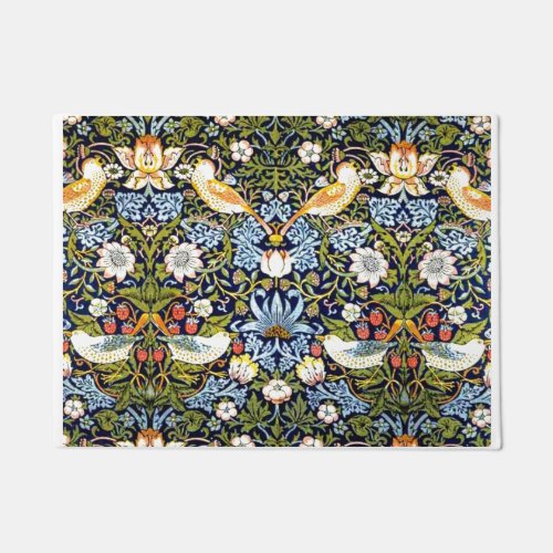 William Morris vintage design _ Strawberry Thief Doormat