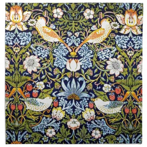 William Morris vintage design _ Strawberry Thief Napkin