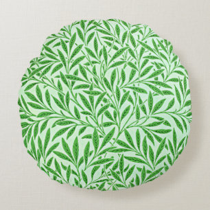 William Morris vintage design, Willow Bough, Round Pillow