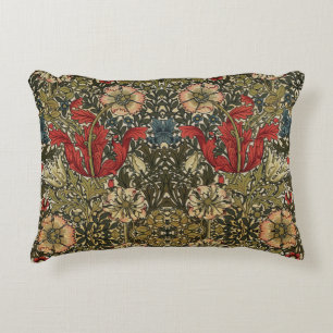 William Morris Vintage Elegant Floral Pattern Accent Pillow