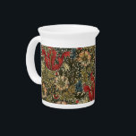 William Morris Vintage Elegant Floral Pattern  Beverage Pitcher<br><div class="desc">William Morris Vintage Elegant Floral Pattern Pitcher - Compton, the image decorating this product was created by John Henry Dearle who lived from 1859 - 1932. Dearle was a talented designer who started out as an apprentice under William Morris and later rose to the position of chief textile designer at...</div>