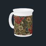 William Morris Vintage Elegant Floral Pattern  Beverage Pitcher<br><div class="desc">William Morris Vintage Elegant Floral Pattern Pitcher - Compton, the image decorating this product was created by John Henry Dearle who lived from 1859 - 1932. Dearle was a talented designer who started out as an apprentice under William Morris and later rose to the position of chief textile designer at...</div>