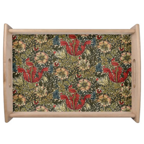 William Morris Vintage Elegant Floral Pattern  Serving Tray
