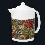 William Morris Vintage Elegant Floral Pattern  Teapot<br><div class="desc">William Morris Vintage Elegant Floral Pattern Teapot - Compton, the image decorating this product was created by John Henry Dearle who lived from 1859 - 1932. Dearle was a talented designer who started out as an apprentice under William Morris and later rose to the position of chief textile designer at...</div>