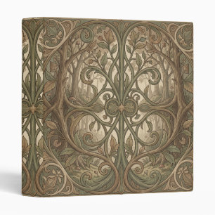 William Morris vintage Enchanted Forest tree 3 Ring Binder