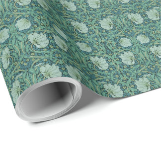 William Morris Vintage Fiowers Floral Pattern   Wrapping Paper