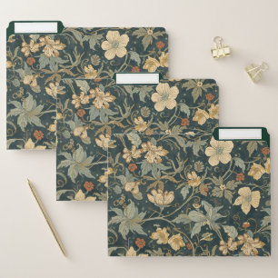 William Morris vintage Floral Art Nouveau Pattern File Folder