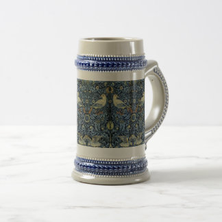 William Morris Vintage Floral Bird Beer Stein