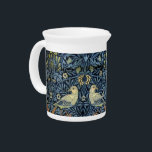 William Morris Vintage Floral Bird  Beverage Pitcher<br><div class="desc">The design on this product was inspired by Bird, a William Morris floral wallpaper design dating back to 1878. The pattern was originally designed for the drawing room at Kelmscott House, the London home of Morris. William Morris (1834-1896) was an iconic English textile designer who lived during the Victorian period....</div>